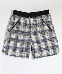 EPTM Tweed Trucker Blue & White Shorts