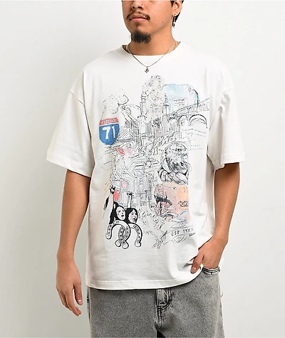EST 19XX Cleveland Collage White T-Shirt
