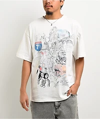 EST 19XX Cleveland Collage White T-Shirt