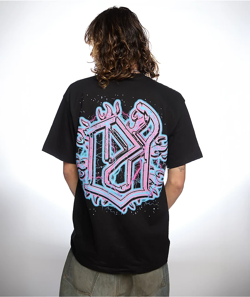 EVIL VICE Neon Punk Black T-Shirt