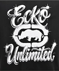 Ecko Airbrush Black T-Shirt