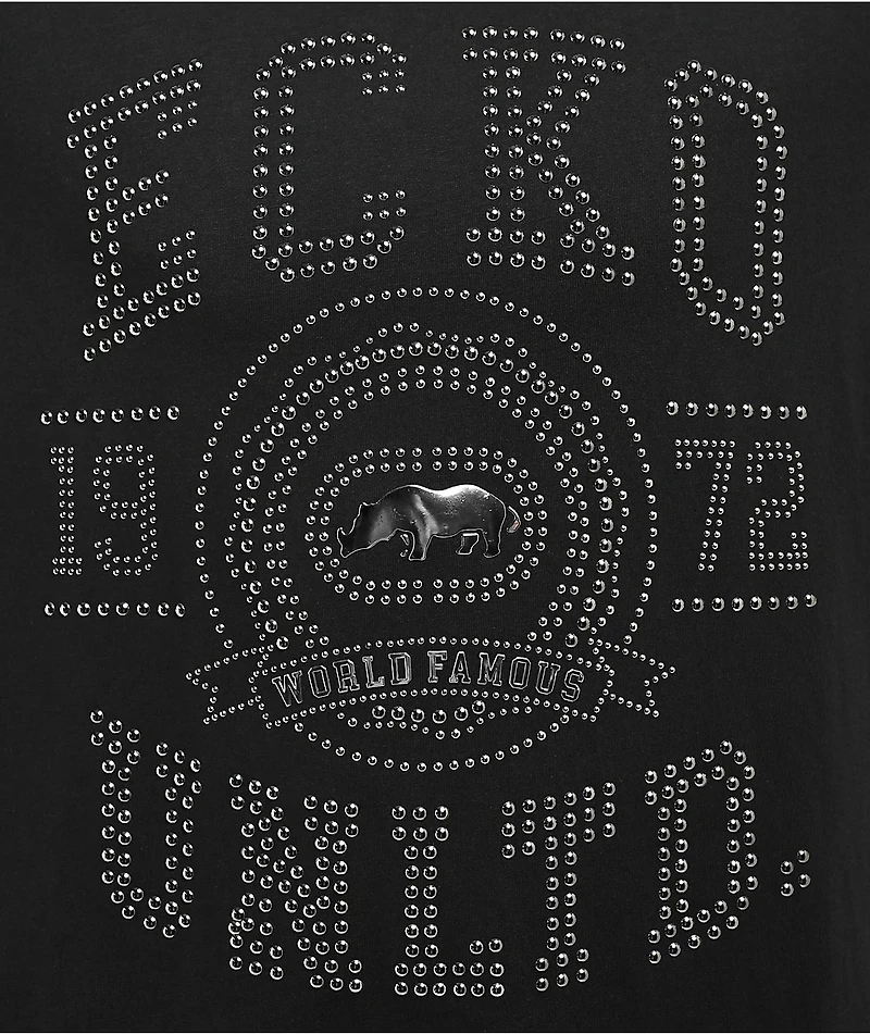 Ecko Back Down Studded Black T-Shirt