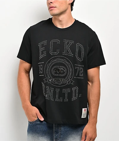 Ecko Back Down Studded Black T-Shirt
