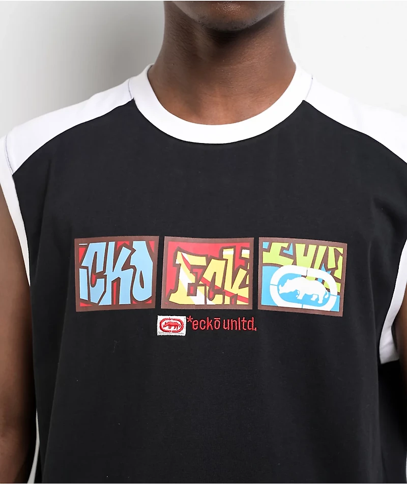 Ecko Graff Alley Black & White Tank Top