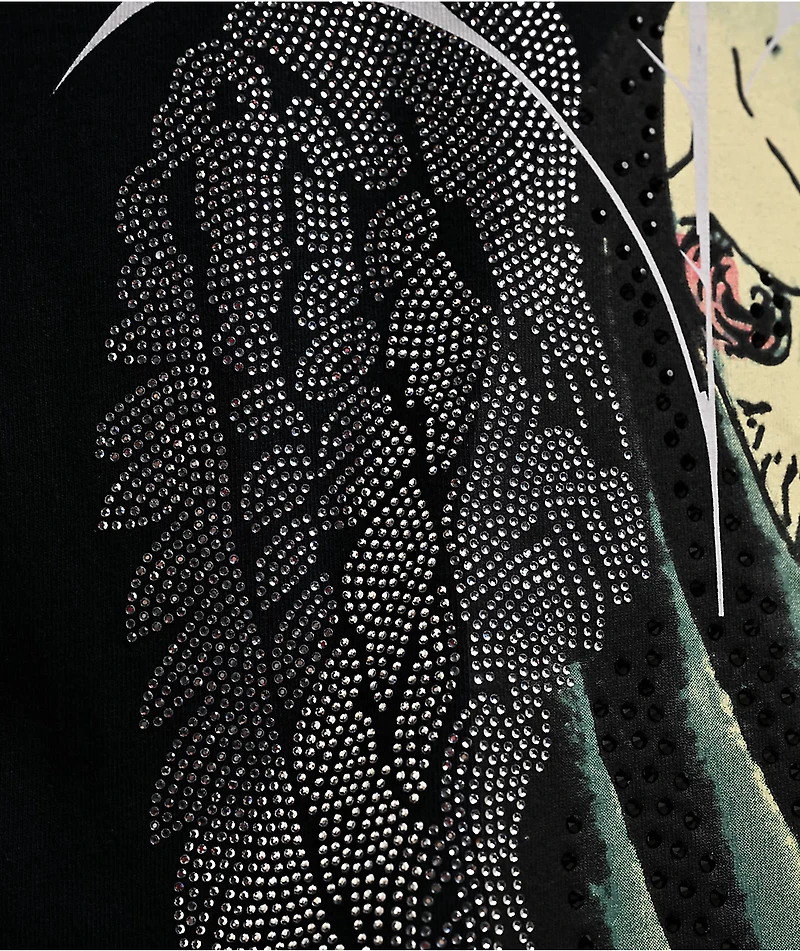 Ed Hardy Bat Skull Black T-Shirt