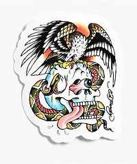Ed Hardy Battle Skull Sticker