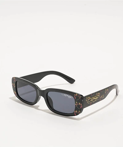 Ed Hardy Burnin Love Black Sunglasses