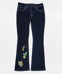 Ed Hardy Butterfly Dark Blue Bootcut Jeans