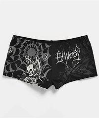 Ed Hardy Butterfly Skull Black Micro Shorts