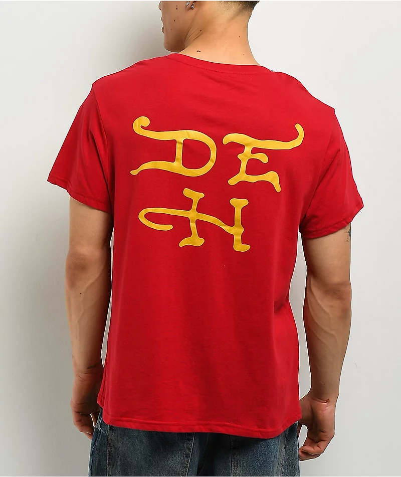 Ed Hardy Cobra Rhinestone Red T-Shirt