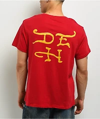 Ed Hardy Cobra Rhinestone Red T-Shirt
