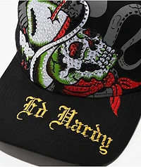 Ed Hardy Cowboy Skull Black Trucker Hat