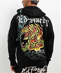 Ed Hardy Crawling Tigers Black Zip Hoodie