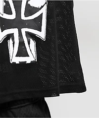 Ed Hardy Crosses Black Crop Football Jersey