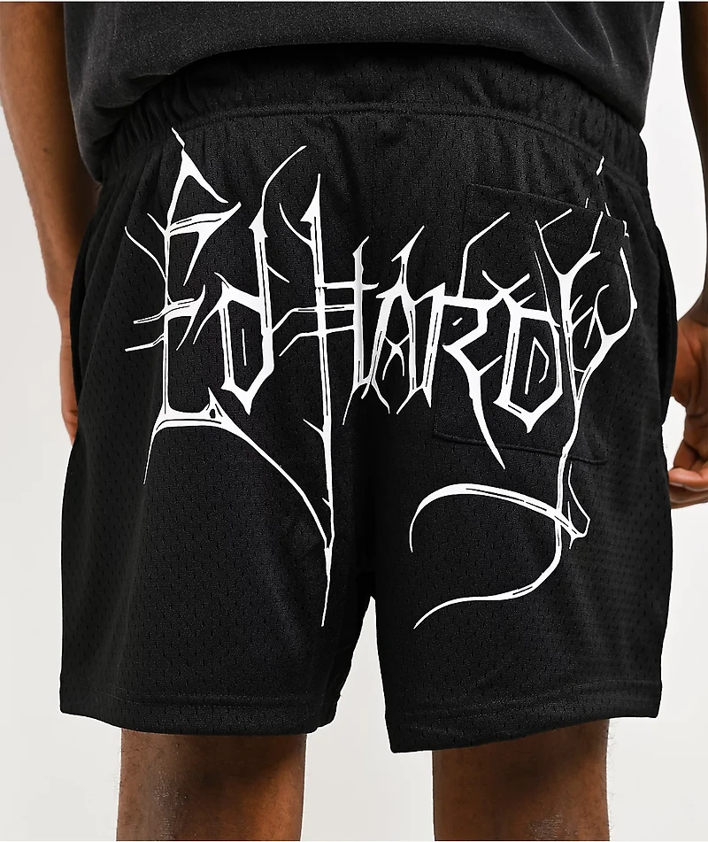 Ed Hardy Crosses Black Mesh Shorts