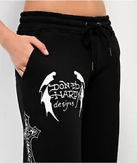 Ed Hardy Crosses Black Sweatpants