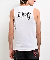 Ed Hardy Crosses White Tank Top