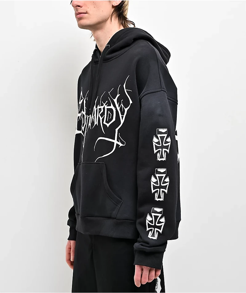Ed Hardy Cyber Crosses Black Hoodie