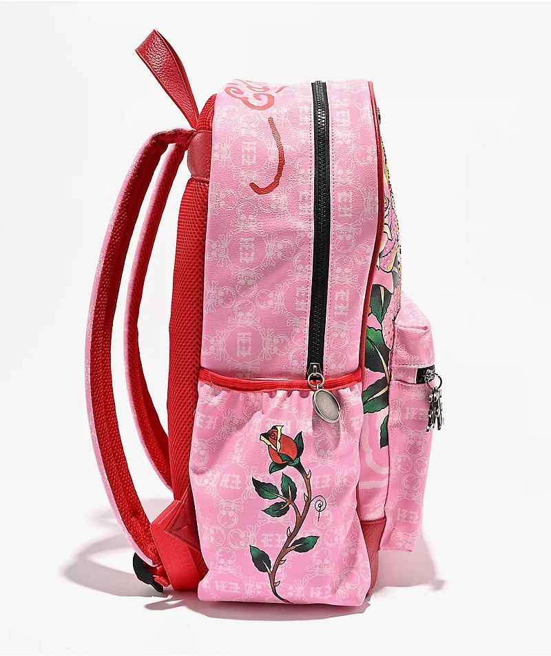 Ed Hardy Darleen Pink Backpack
