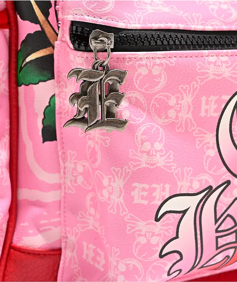 Ed Hardy Darleen Pink Backpack