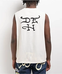 Ed Hardy Death Before Dishonor Eagle Ivory Tank Top