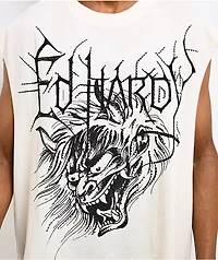 Ed Hardy Demons Head Natural Crop Tank Top