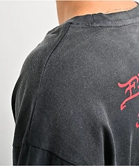 Ed Hardy Devil Bike Black & White 2fer Long Sleeve T-Shirt