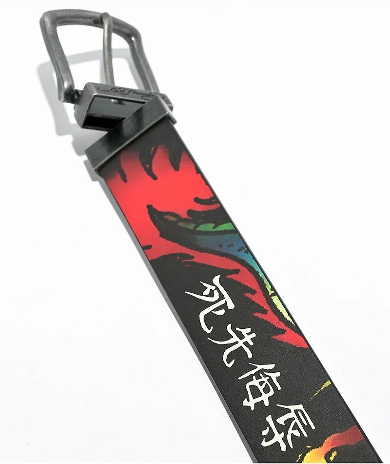 Ed Hardy Dragon & Tiger Black Reversible Belt