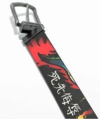 Ed Hardy Dragon & Tiger Black Reversible Belt