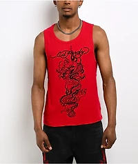 Ed Hardy Dragon Red Tank Top