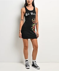 Ed Hardy Dragon Rose Black Dress