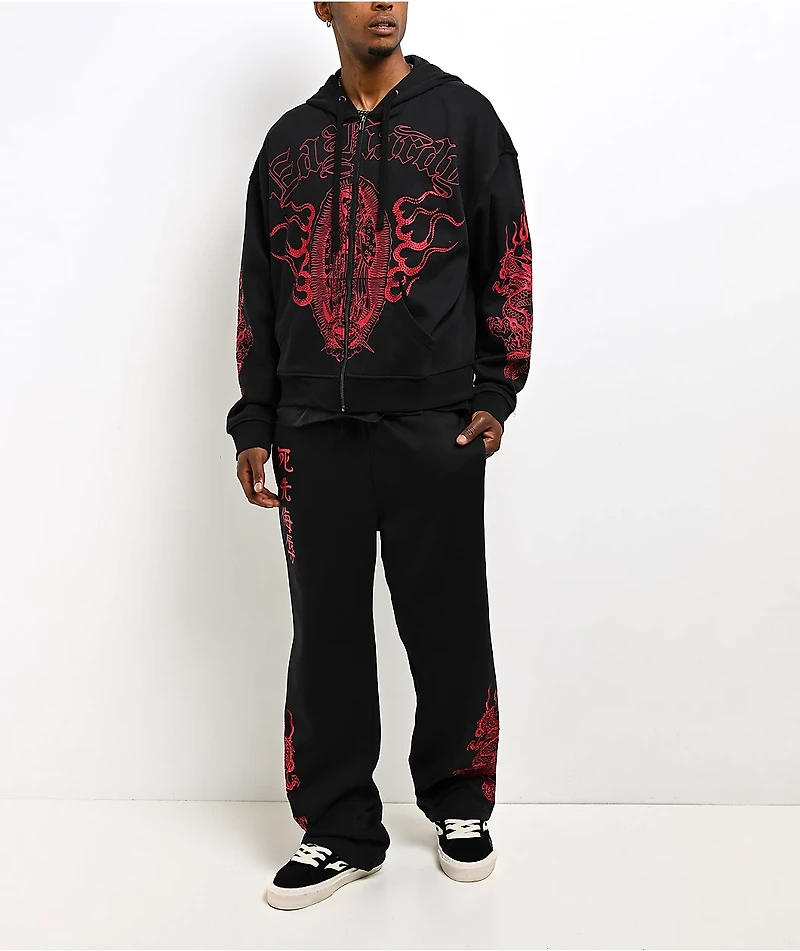 Ed Hardy Dragons Black Sweatpants