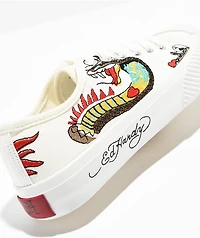 Ed Hardy Elexis White Shoes