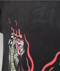 Ed Hardy Fire Lord Black Wash T-Shirt