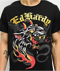 Ed Hardy Fire Panther Black T-Shirt