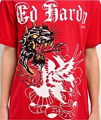 Ed Hardy Fire Panther Red T-Shirt