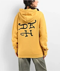 Ed Hardy Fire Tiger Golden Yellow Hoodie