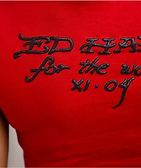 Ed Hardy Flame Rose Red T-Shirt