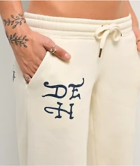Ed Hardy Flames Cream Sweatpants