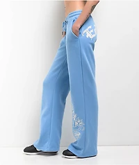 Ed Hardy Flower Skulls Powder Blue Sweatpants