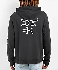 Ed Hardy Glitter Punk Black Hoodie