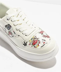Ed Hardy Gwen White Shoes