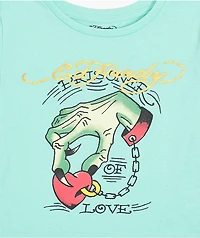 Ed Hardy Hand Mint Crop T-Shirt