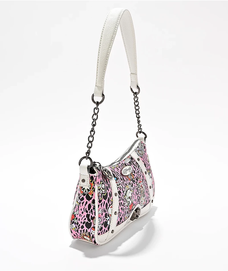 Ed Hardy Hazel Pink Shoulder Bag