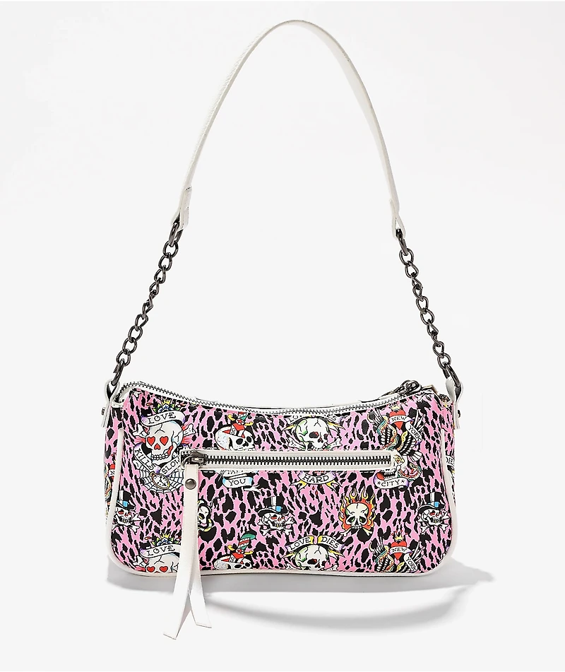 Ed Hardy Hazel Pink Shoulder Bag