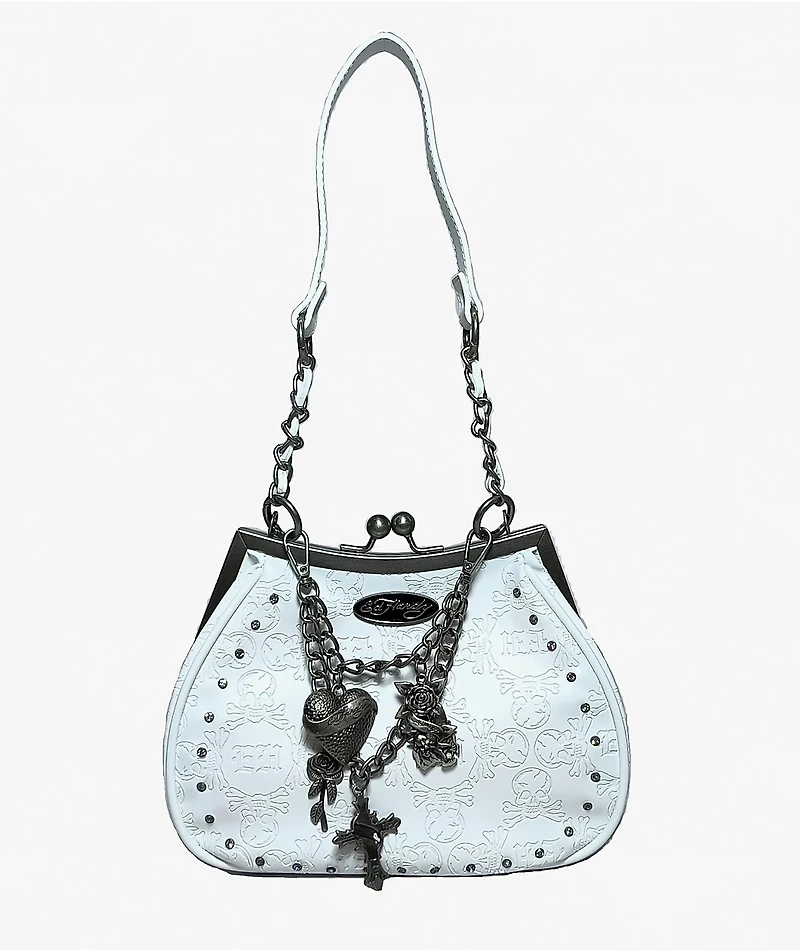 Ed Hardy Hester Blue Shoulder Bag