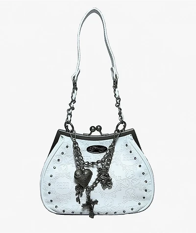 Ed Hardy Hester Blue Shoulder Bag