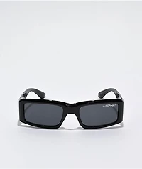 Ed Hardy Hokusai Black Rectangle Sunglasses