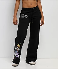Ed Hardy Ice Flower Black Sweatpants