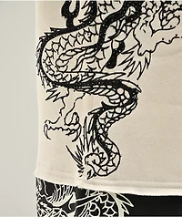 Ed Hardy Japan Dragon Ivory & Black Sweatpants